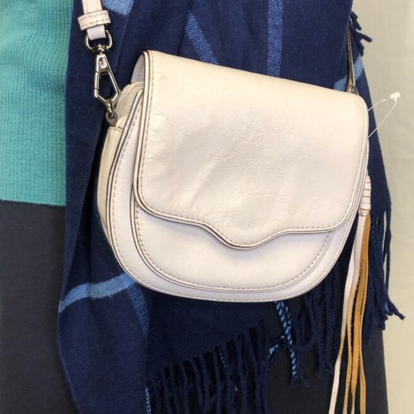 Rebecca Minkoff Handbags - Rebecca Minkoff Women small leather crossbody bag off white ( slightly lilac)